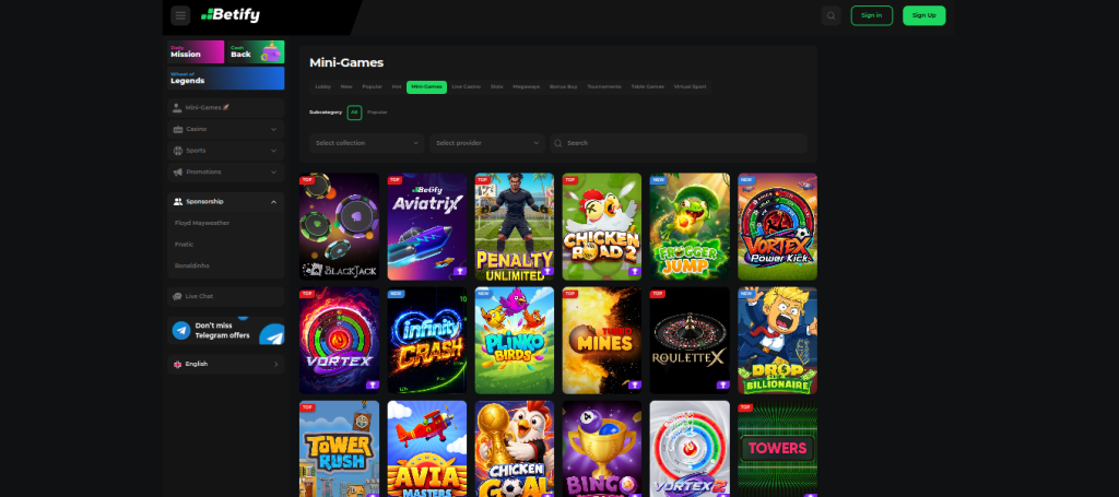 Betify Promo Code casino game